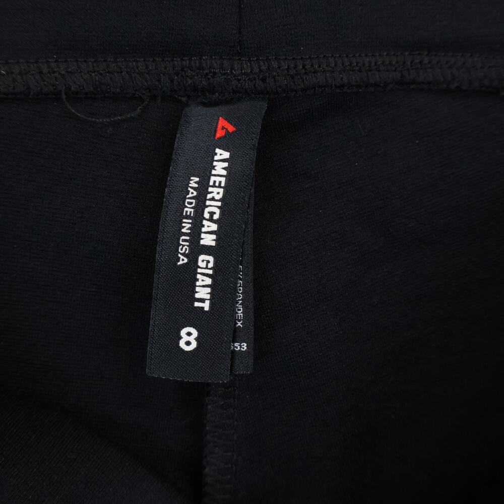 NWOT American Giant Women's Ponte Mid-Rise Slim Pant Super Black Size 8 - Picture 7 of 8